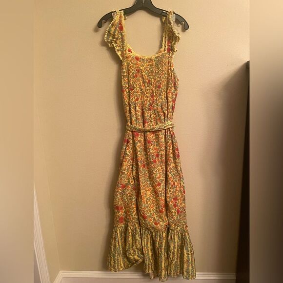 Roller Rabbit floral print maxi dress printed poplin NWT size L - Picture 5 of 9